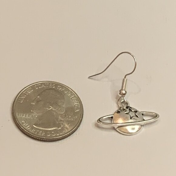 Planet Earring, Science Earring, Astronomy Earring, Star Earring, Gift Idea - Picture 8 of 9